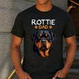 Rottie Dad Rottweiler Dog Men's Casual T-Shirt Dark Grey