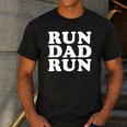 Run Dad Run Marathon Running Spectator Shirt T-Shirt Men's Casual T-Shirt Dark Grey