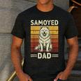 Samoyed Dad Men's Casual T-Shirt Dark Grey