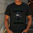 School Important But Hunting Is Importanter Dad Men's Casual T-Shirt Dark Grey School Important But Hunting Is Importanter Dad Men's Casual T-Shirt Dark Grey