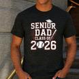 Senior Dad Class Of 2026 Graduate Baseball 2026 Graduation Men's Casual T-Shirt Dark Grey