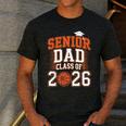 Senior Dad Class Of 2026 Graduate Basketball Graduation 2026 Men's Casual T-Shirt Dark Grey
