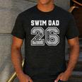 Senior Swim Dad 2026 Swimmer Swim Dad Senior Class Of 26 Men's Casual T-Shirt Dark Grey