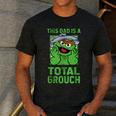 Sesame Street Father's Day Total Grouch Dad Men's Casual T-Shirt Dark Grey