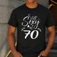 Still Sexy At 70 70th Birthday Seventieth Mom Dad Grandpa Men's Casual T-Shirt Dark Grey