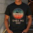 Shiba Inu Dog Vintage Shiba Inu Dad Men Women Men's Casual T-Shirt Dark Grey