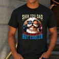 Shih Tzu Dad Like A Regular Dad But Cooler Dog Father's Day Men's Casual T-Shirt Dark Grey