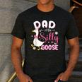 Silly Dad Goose Dad 1st Birthday Family Matching Party Men's Casual T-Shirt Dark Grey