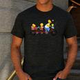 The Simpsons Father's Day Homer And Kids Bike Ride With Dad Men's Casual T-Shirt Dark Grey
