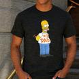 The Simpsons Homer Number 1 Dad Father's Day V2 Men's Casual T-Shirt Dark Grey