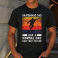 Skateboard Like A Normal Dad Vintage 80S 90S Retro Men's Casual T-Shirt Dark Grey