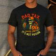Skeleton Papa Halloween Dad Tax Making Sure Not Poison Men's Casual T-Shirt Dark Grey