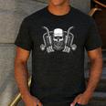 Skeleton Truck Driver Big Trucking Trucker Dad Men's Casual T-Shirt Dark Grey Skeleton Truck Driver Big Trucking Trucker Dad Men's Casual T-Shirt Dark Grey
