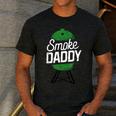 Smoke Daddy Green Egg Pitmaster Dad Tshirt BBQ Grill Men's Casual T-Shirt Dark Grey