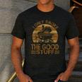 I Only Smoke The Good Stuff BBQ Barbeque Chef Dad Men's Casual T-Shirt Dark Grey