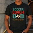 Soccer Coach Dad T-Shirt Men's Casual T-Shirt Dark Grey