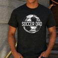 Soccer Dad Family Matching Team Player Sport Lover Papa Men's Casual T-Shirt Dark Grey