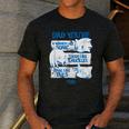 Sonic The Hedgehog Father's Day Dad Qualities Distressed Men's Casual T-Shirt Dark Grey
