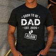 Soon To Be Dad Again Promoted To Dad Again 2026 Men's Casual T-Shirt Dark Grey Soon To Be Dad Again Promoted To Dad Again 2026 Men's Casual T-Shirt Dark Grey