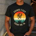 Sounds Fishy Count Me In Dad Grandpa Vintage Fishing Men's Casual T-Shirt Dark Grey