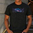 Space Mom Family Matching Dad Space Birthday Theme Party Men's Casual T-Shirt Dark Grey