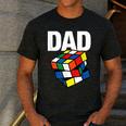 Speed Cubing Dad Puzzle Cuber Cube Kids Men's Casual T-Shirt Dark Grey
