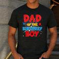 Spider Web Family Matching Dad Of The Birthday Boy Men's Casual T-Shirt Dark Grey