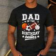 Sports Dad Of The Birthday Baller Sports Family Party Men's Casual T-Shirt Dark Grey