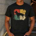 Square Retro German Shepherd Owner Dog Shepard Dad Mom Men's Casual T-Shirt Dark Grey Square Retro German Shepherd Owner Dog Shepard Dad Mom Men's Casual T-Shirt Dark Grey
