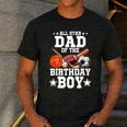 All Star Dad Of The Birthday Boy Basketball Soccer Sport Men's Casual T-Shirt Dark Grey