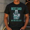 Star Wars The Mandalorian And Grogu Best Dad In The Galaxy Men's Casual T-Shirt Dark Grey