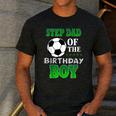 Step Dad Of The Birthday Boy Soccer Stars Outfit Men's Casual T-Shirt Dark Grey