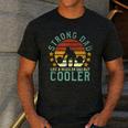 Strong Dad Workout Weight Lifting Father's Day Men's Casual T-Shirt Dark Grey