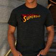 Super Dad Superdad Superhero Dad Men's Casual T-Shirt Dark Grey
