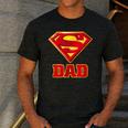 Superman Super Dad Men's Casual T-Shirt Dark Grey