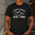 Support Wildlife Raise Twins Twin Mom Dad T-Shirt Men's Casual T-Shirt Dark Grey
