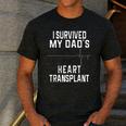 I Survived My Dad's Heart Transplant Men's Casual T-Shirt Dark Grey