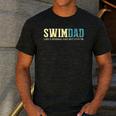 Swim Dad Like A Normal Dad But Cooler Shirt Swimer Dad Men's Casual T-Shirt Dark Grey