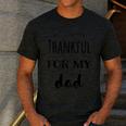 Thankful For My Dad Men's Casual T-Shirt Dark Grey