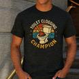 Toilet Clogging Champion Bathroom Humor Dad Jokes Men's Casual T-Shirt Dark Grey Toilet Clogging Champion Bathroom Humor Dad Jokes Men's Casual T-Shirt Dark Grey