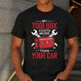 My Toolbox Costs More Than Your Car Mechanic Dad Rrepair Guy Men's Casual T-Shirt Dark Grey