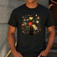 Tortie Cat Owner Flowers Tortie Cat Mom Tortie Cat Dad For Men Women Kids Men's Casual T-Shirt Dark Grey