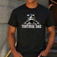 Tortoise Dad Tortoise With Sunglasses Vintage Tortoise Dad Men's Casual T-Shirt Dark Grey