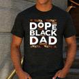 History Month Family Matching Melanin Dope Black Dad Men's Casual T-Shirt Dark Grey
