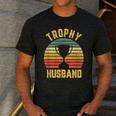 Trophy Husband For Cool Father Or Dad Men's Casual T-Shirt Dark Grey