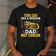 Tuba Player Men Dad Grandpa Marching Band Brass Tubist Men's Casual T-Shirt Dark Grey