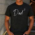 Twin Dad Squared Men's Casual T-Shirt Dark Grey Twin Dad Squared Men's Casual T-Shirt Dark Grey