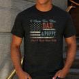I Have Two Titles Dad & Poppy I Rock Them Both Poppy Men's Casual T-Shirt Dark Grey