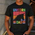 Unicorn Birthday Outfit Dad Unicorn Costume Bday Dad Unicorn Men's Casual T-Shirt Dark Grey