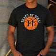 Unique That's My Girl 11 Basketball Player Mom Or Dad Men's Casual T-Shirt Dark Grey